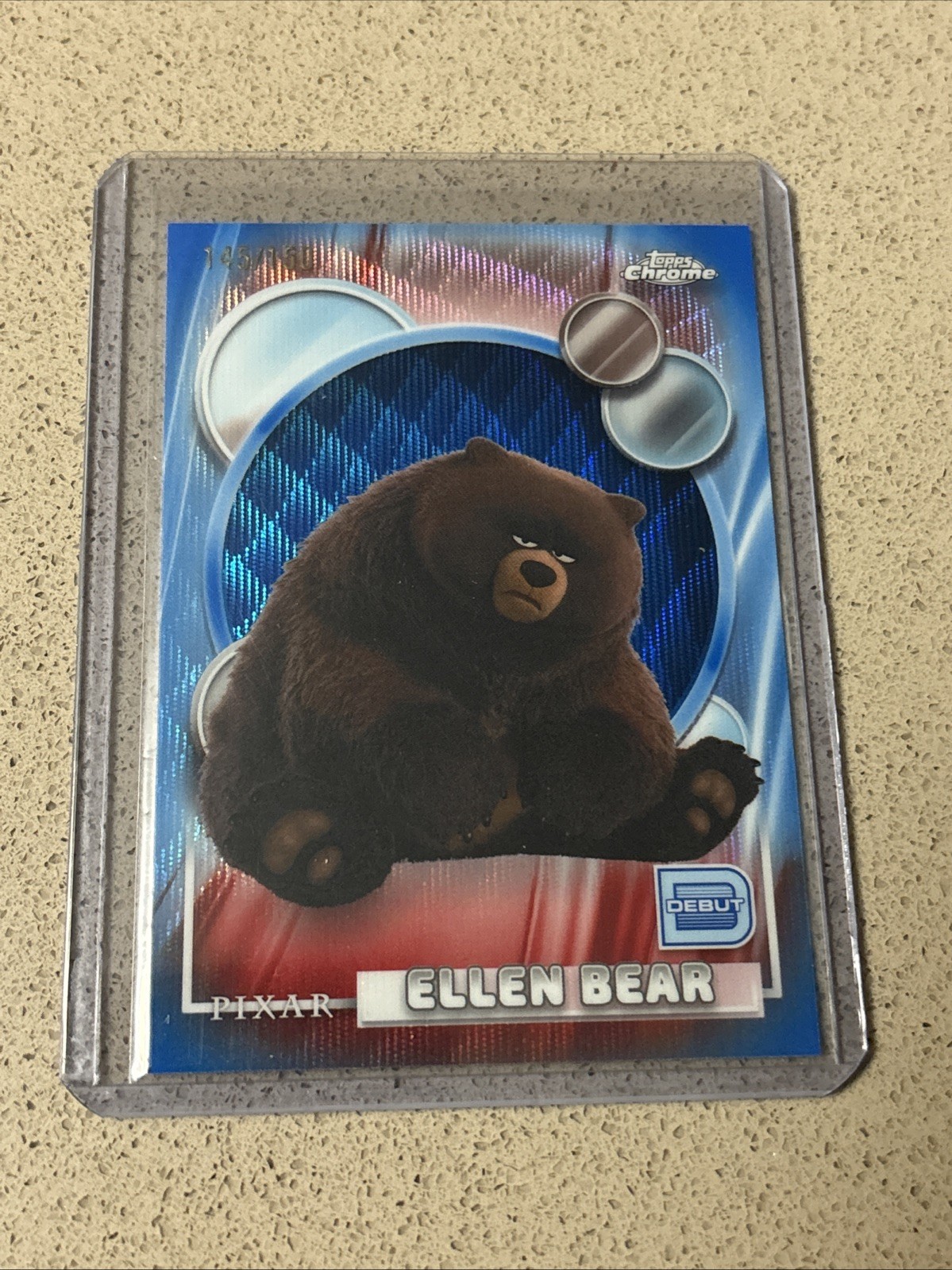 2026 Topps Chrome Disney - ELLEN BEAR - Onda Blu /150 - Debutto #113