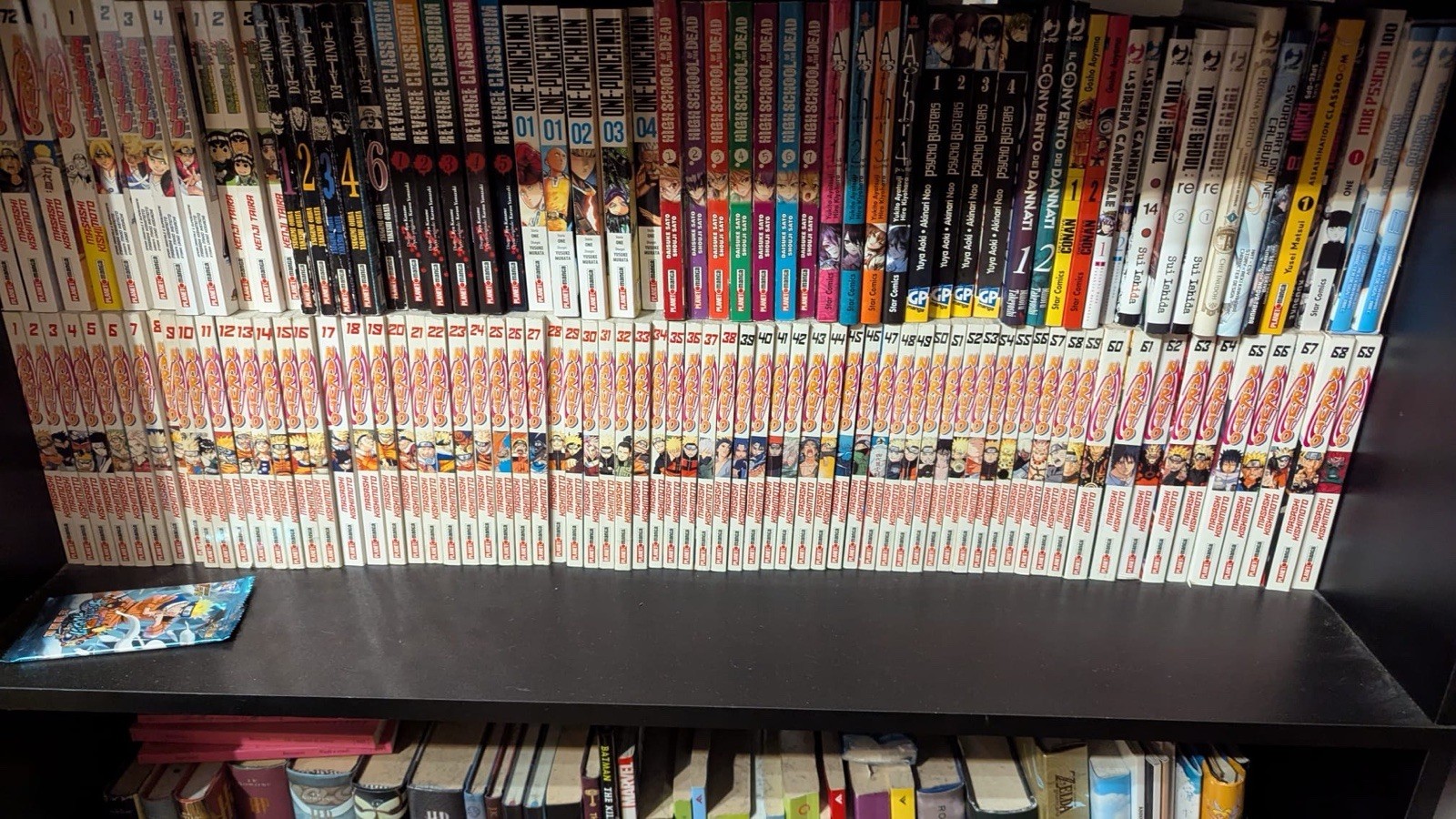 Lotto completo manga Naruto 1-38 serie rossa 39-72 serie nera