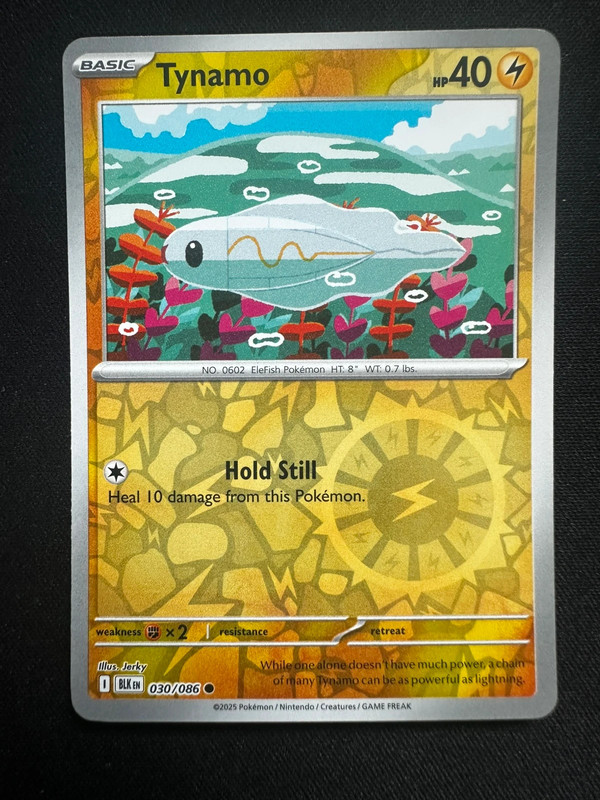 Tynamo Black Bolt 030/086 reverse holo variant