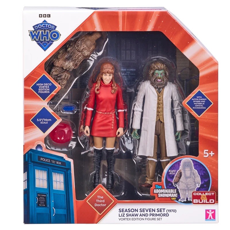 Doctor Who Season 7 Set Vortex Primord Liz Shaw Yeti Arm 5” Figure 