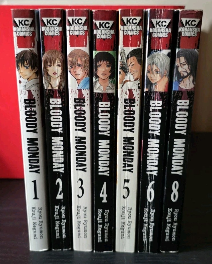 Manga Bloody Monday Vol 1-6 & 8 English Volumes Kodansha