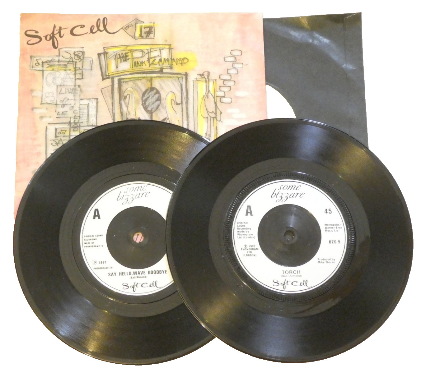 Soft Cell Say Hello Wave Goodbye 45 RPM Vinyl Record VG+ 1982