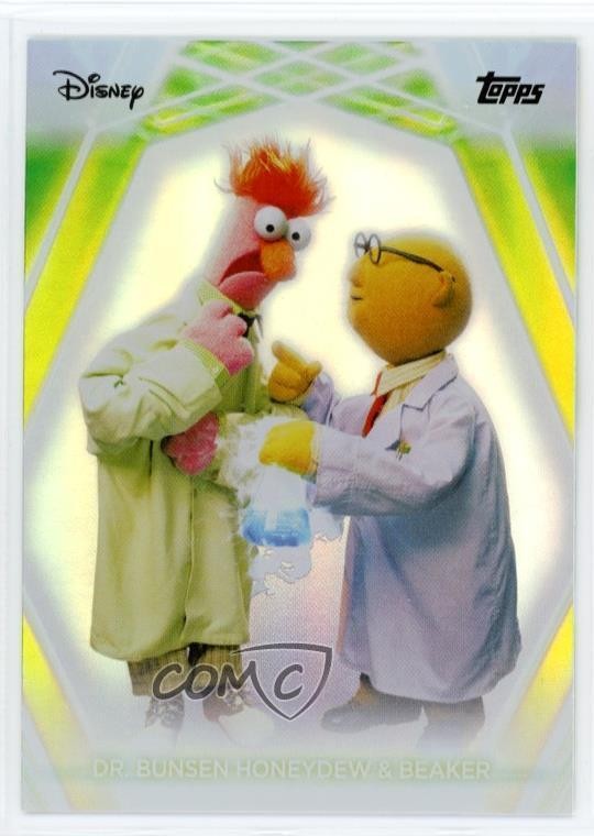 2026 Topps Disney Neon Rainbow Foilboard Bunsen Honeydew Beaker Dr & #193 v1x