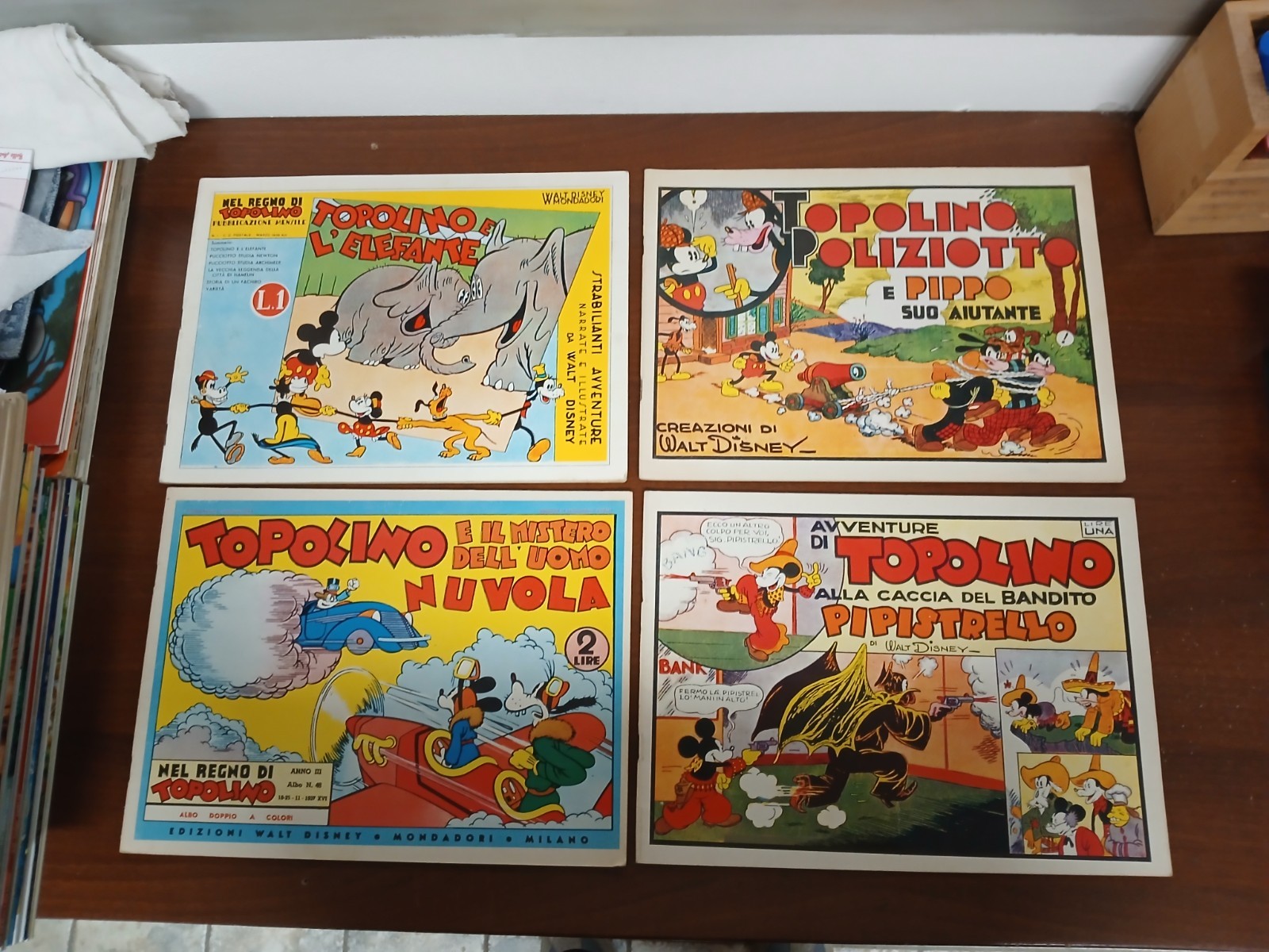 Nel regno di Topolino - 12 volumetti - Ristampe anni 70 - Walt Disney Mondadori