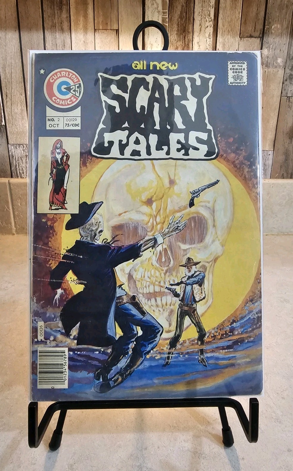 Scary Tales #2 (Charlton ottobre 1975) iconica copertina Tom Sutton