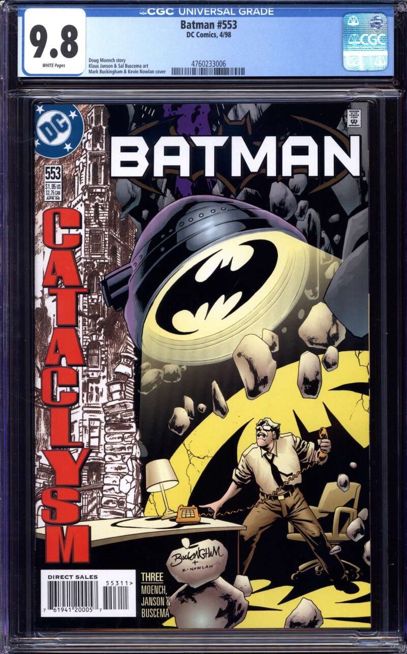 BATMAN #553 CGC 9.8 WHITE PAGES // DC COMICS 1998