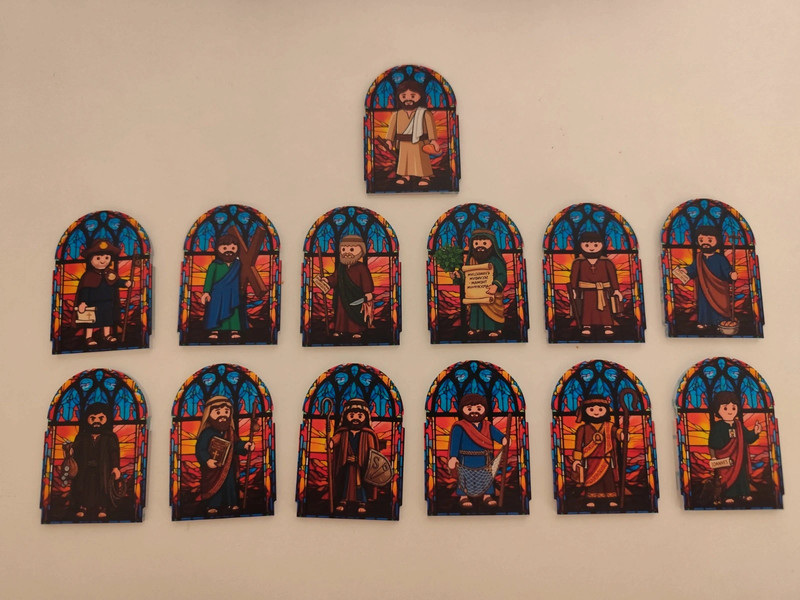 Ventanas medieval steck apóstoles Playmobil