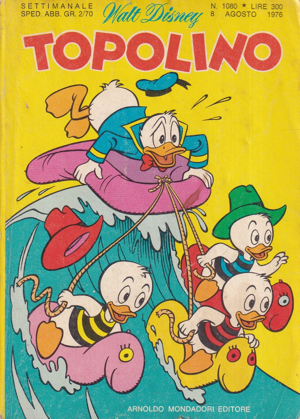 Mn2 - TOPOLINO N° 1080 Agosto 1976 - Walt Disney