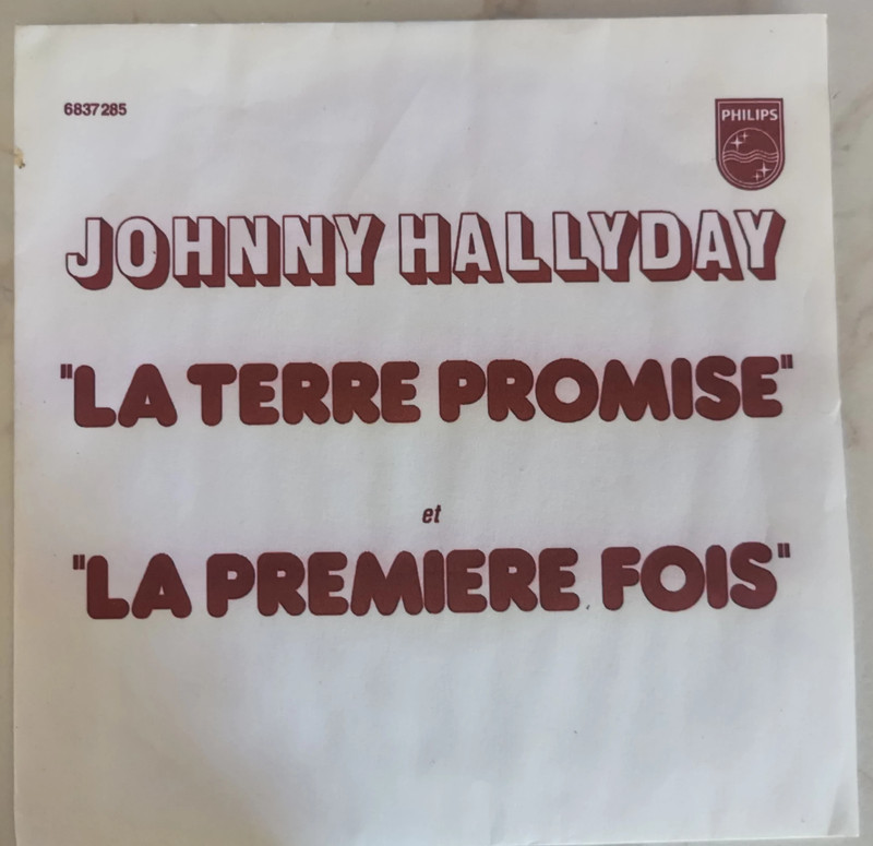 Johnny Hallyday 45 tours promo copie pochette