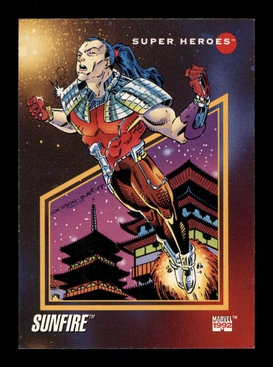14 Sunfire Super Heroes Impel Marvel 1992 Trading Card TCG CCG