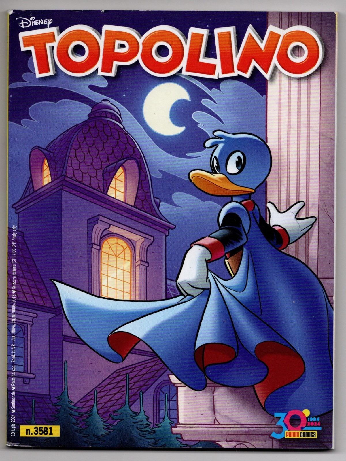 Fumetto Walt Disney Panini Comics Topolino N. 3581 luglio 2024 - Usato