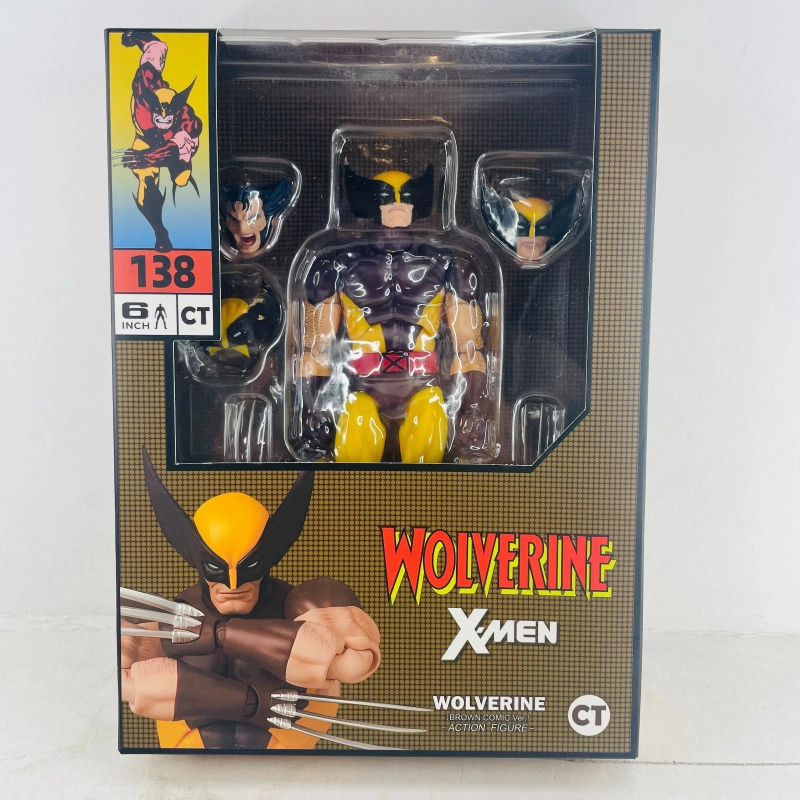 In Stock CT Toys MAF138 X-MEN Wolverine Action Figure FUMETTO Tuta Marrone Ver Boxato