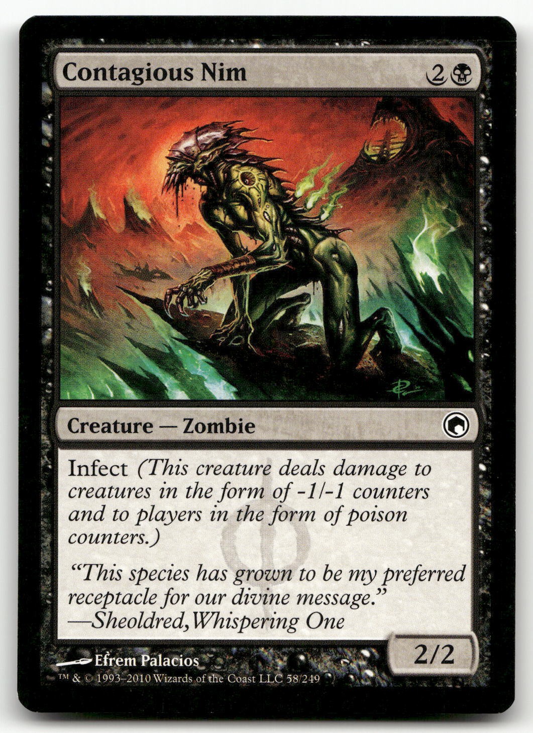 Contagious Nim #58 (NM) Cicatrici di Mirrodin SOM Magic MTG