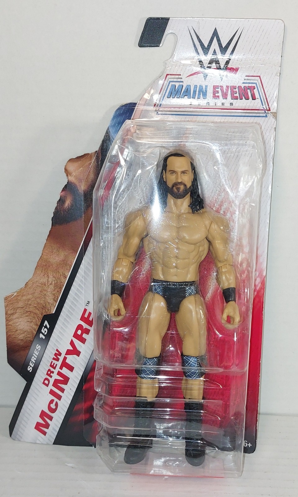 WWE Main Event Series Figure Series 157 Drew Mcintye Figure Carta Danneggiata