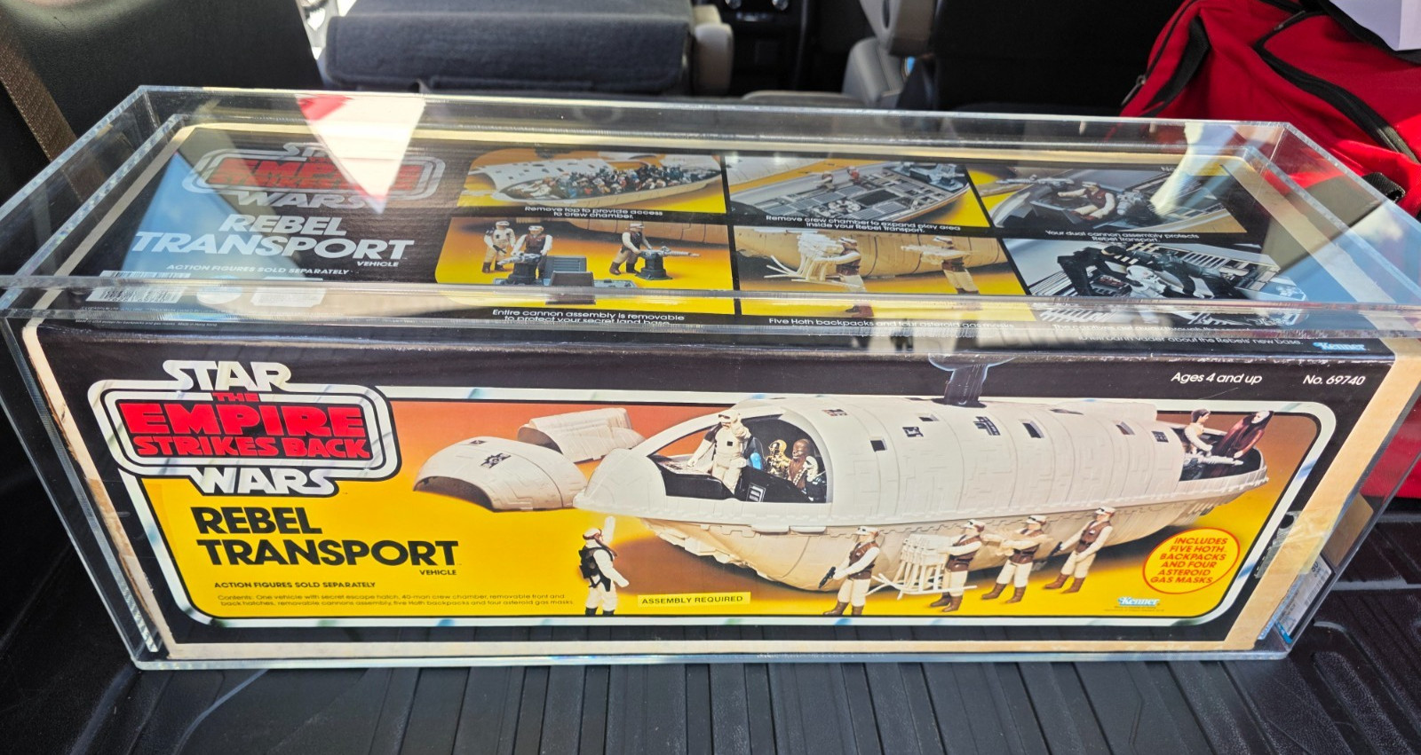 Rebel Transport 1982 STAR WARS Kenner NUOVO AFA Graded 80 Q-80 scatola GIALLA