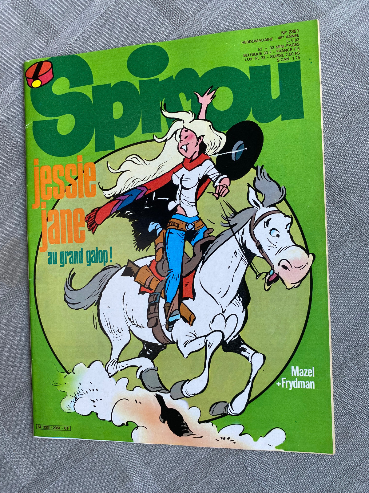Hebdo Spirou N°2351 1983 In Buone Condizioni Senza Il Supplemento