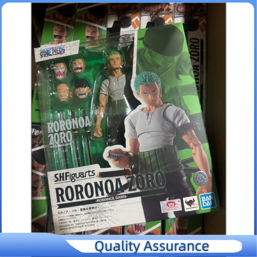 1PCS in Stock Bandai S.H. Figuarts One Piece Roronoa Zoro Romance Dawn Figure T