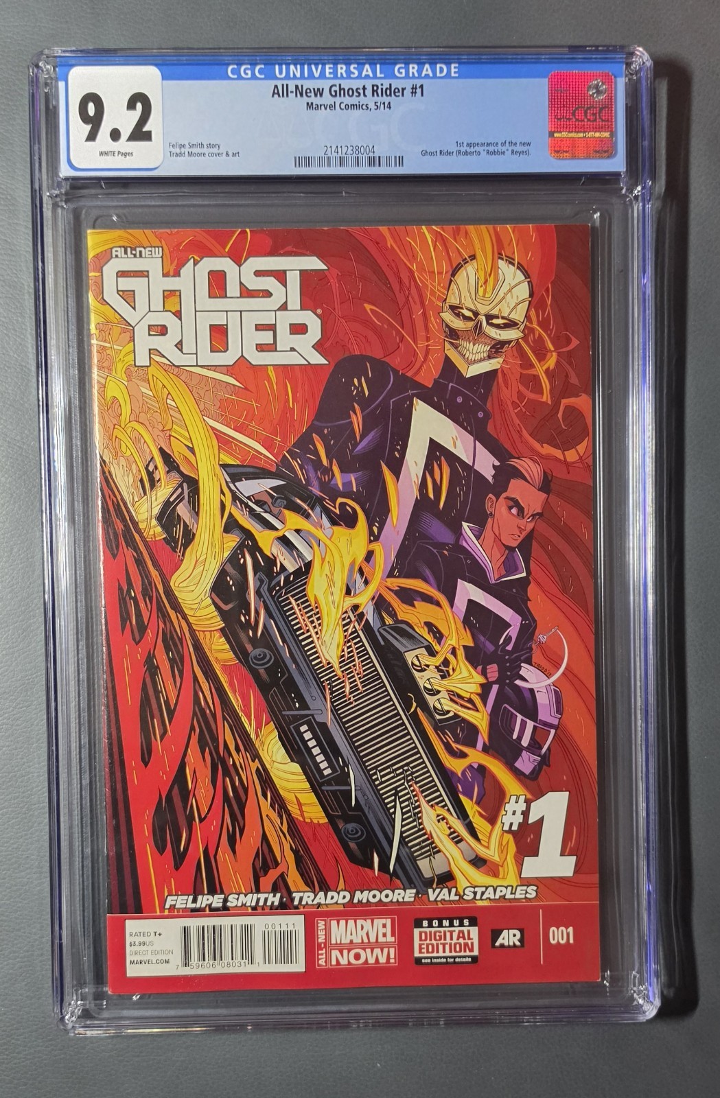 Nuovo Ghost Rider #1 Classificato CGC 9.2 1° Robbie Reyes