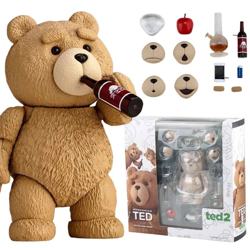 Ted 2 Movie Teddy Bear Figure 10cm (4") Movable Collectible Toy w/ Box
