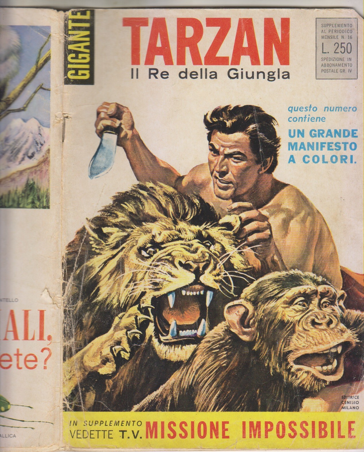 TARZAN Gigante numero UNO ed. Cenisio Agosto 1969 
