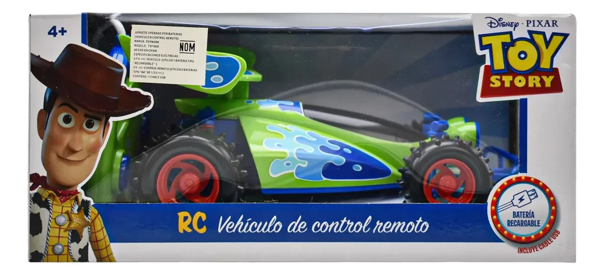 Toy Story RC Auto Telecomando Giocattolo 24cm Disney Pixar MADE FOR MEXICO