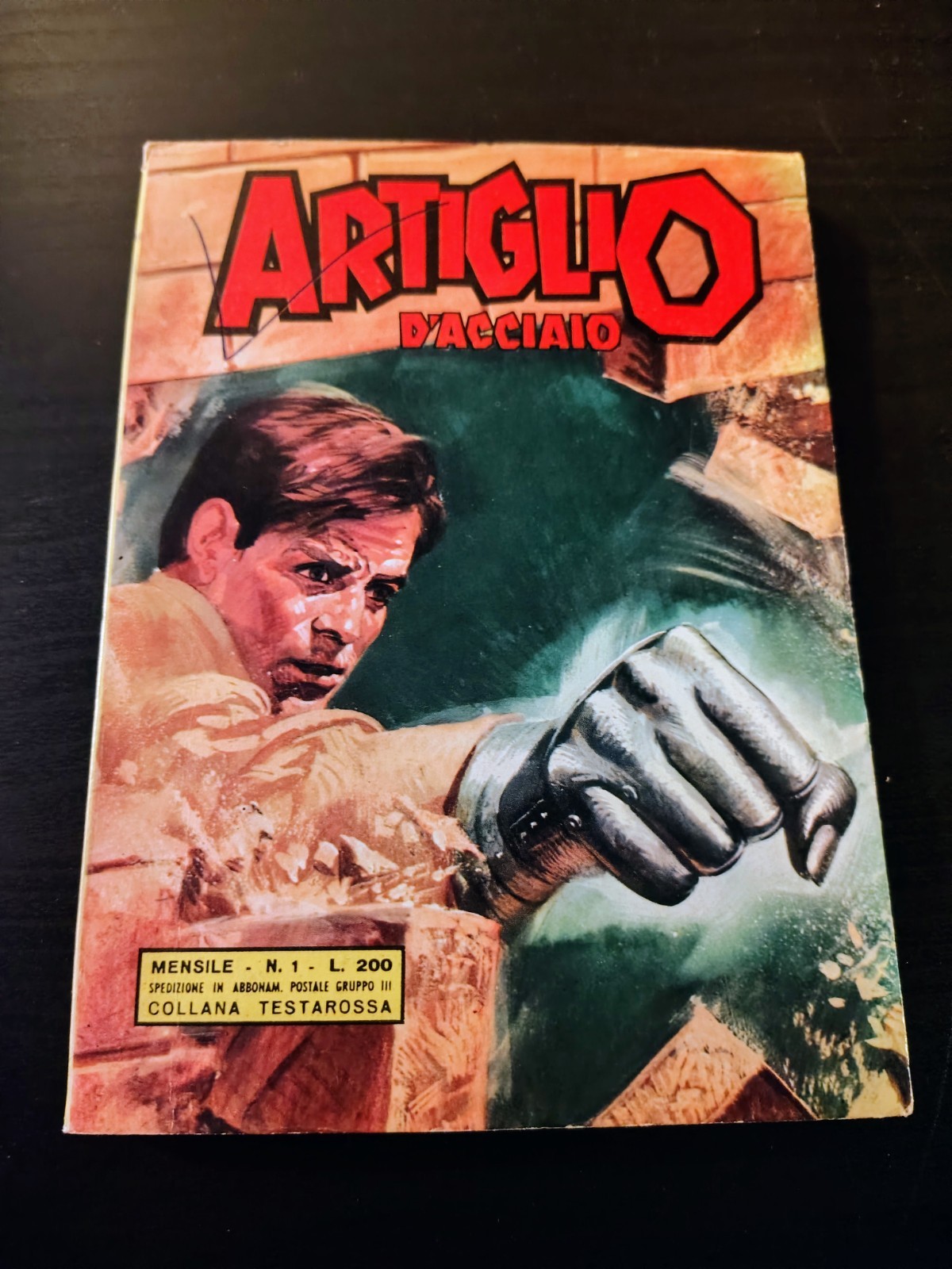 Artiglio D'acciaio  N°1 - Ed. Bianconi 1967 (Fumetto anni 60' raro)