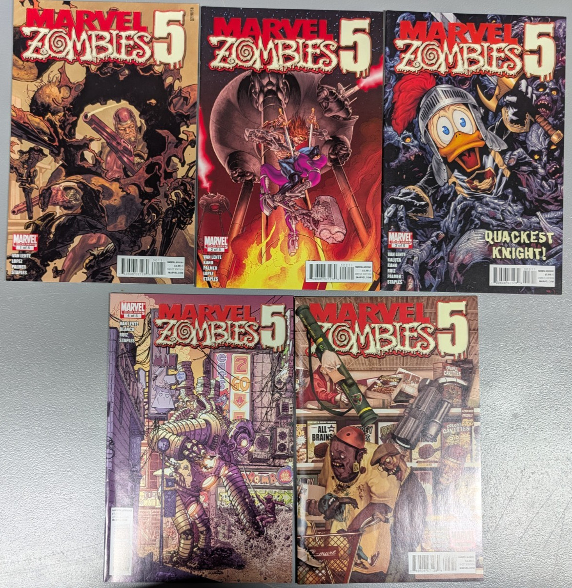 Marvel Zombies 5 Issues #1 2 3 4 5 Complete Set Marvel Comics 2010
