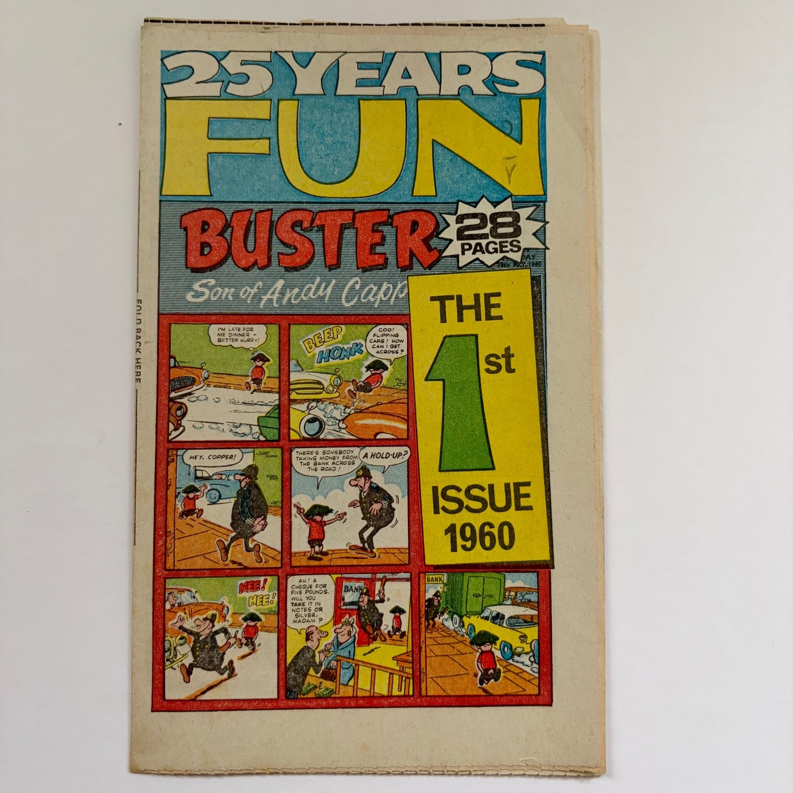 Buster Comic 25th Anniversary Issue October 26 1985 - 25 Years of Fun- Free Gift