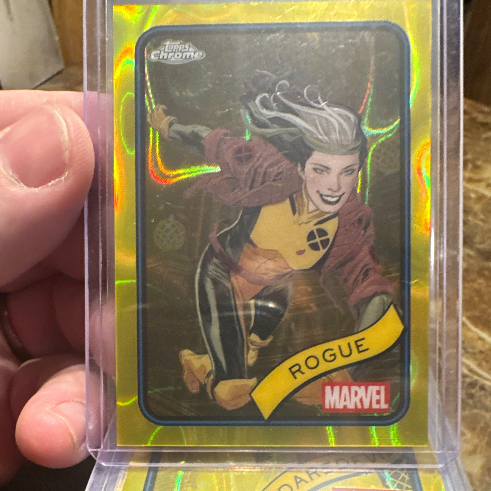 2025 Marvel Topps Chrome  Yellow Lava Refractor lot of 35 cards