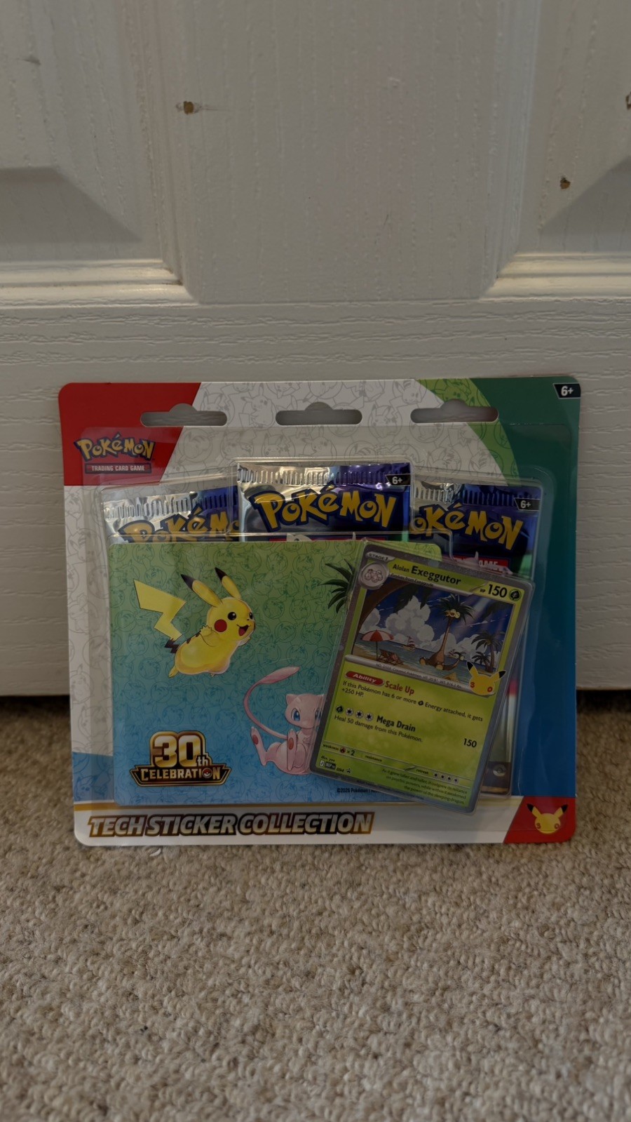 Pokemon 30th Anniversary Celebration - Tech Sticker Collection (Exeggutor)