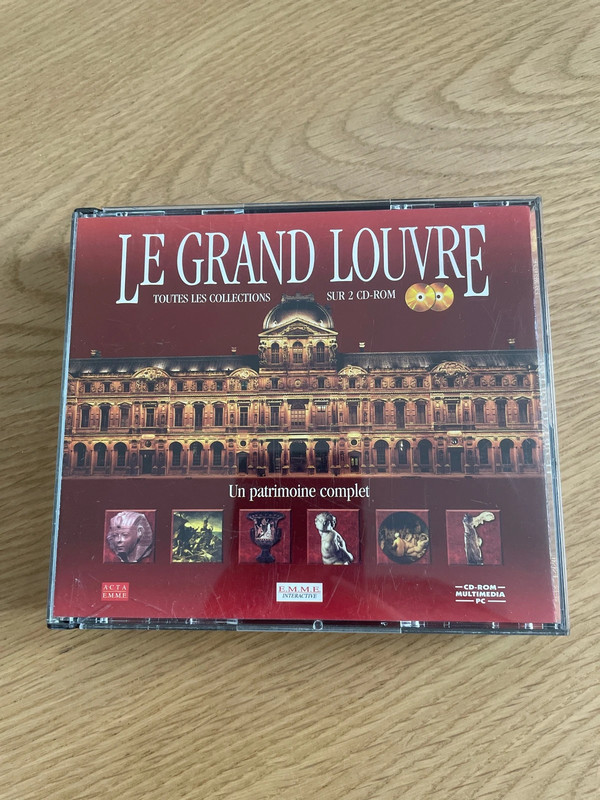 2 CD rom « le grand Louvre »