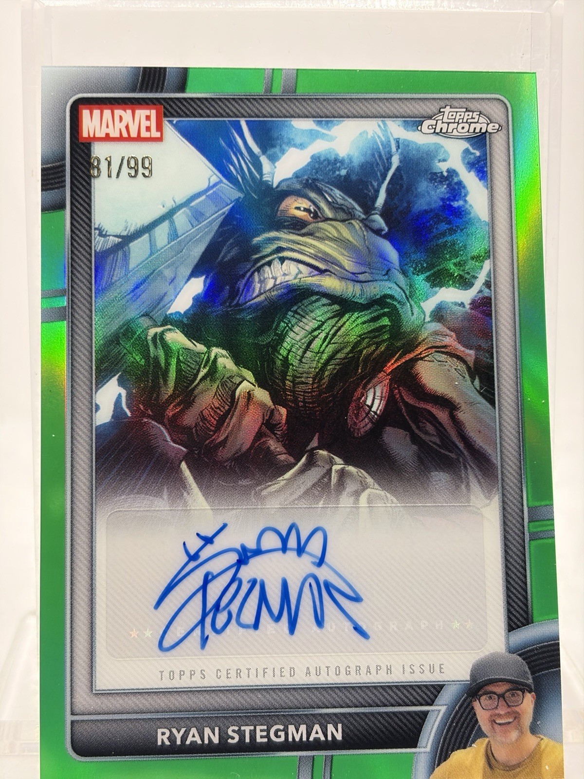2026 Topps Cromo Verde Rifrattore THOR #18 (AUTO - Artista Ryan Stegman) #'d / 99