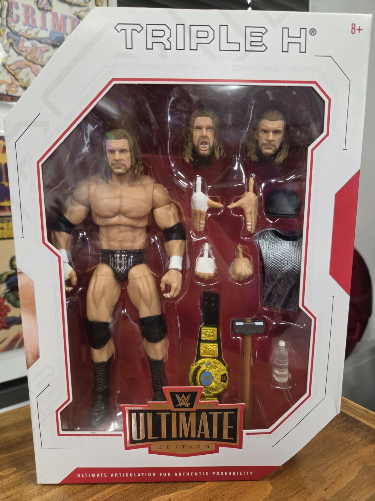 WWE Mattel Triple H Ultimate Edition WWF CHAMPION NEW
