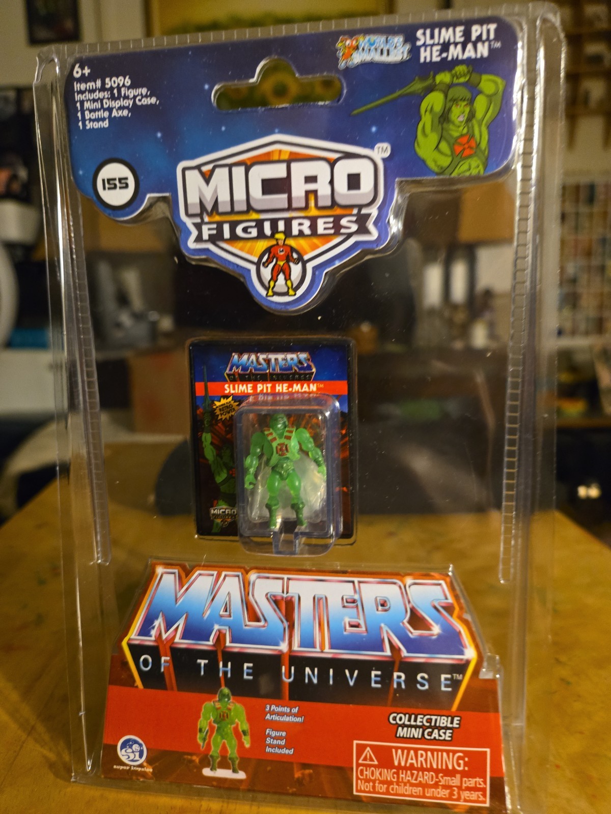 NUOVO! Super Impulse World's Smallest Masters of the Universe Slime Pit He-Man!