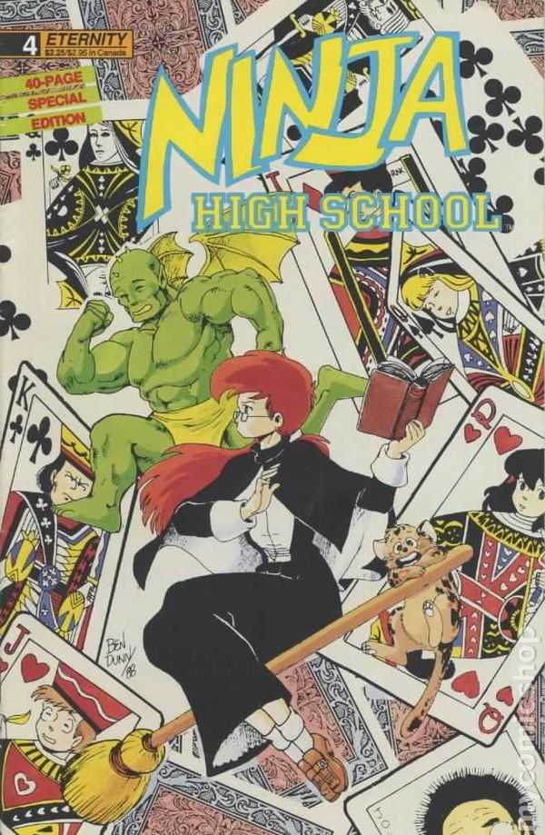 Ninja High School Edizione Speciale #4 FN 1989 Immagine Stock