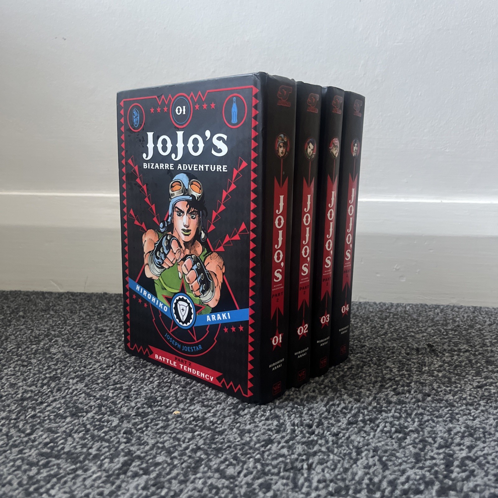 Jojo's Bizarre Adventure Part 2 Vol 1-4, Manga Set In English by Hirohiko Araki