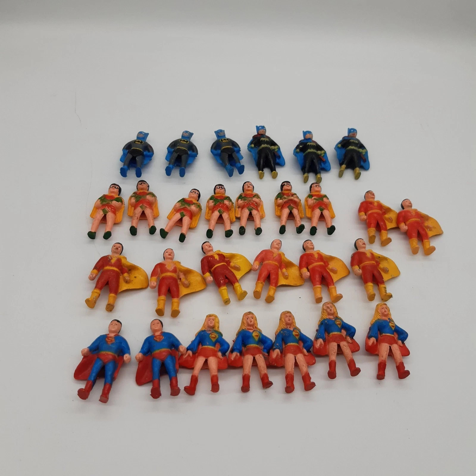 Vintage 1970s DC Comics Superhero Pencil Toppers Lot Batman Superman Robin
