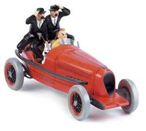 MOULINSART Tintin  Red Racing Car Scale Model From "Cigars Of The Pharaoh" 02