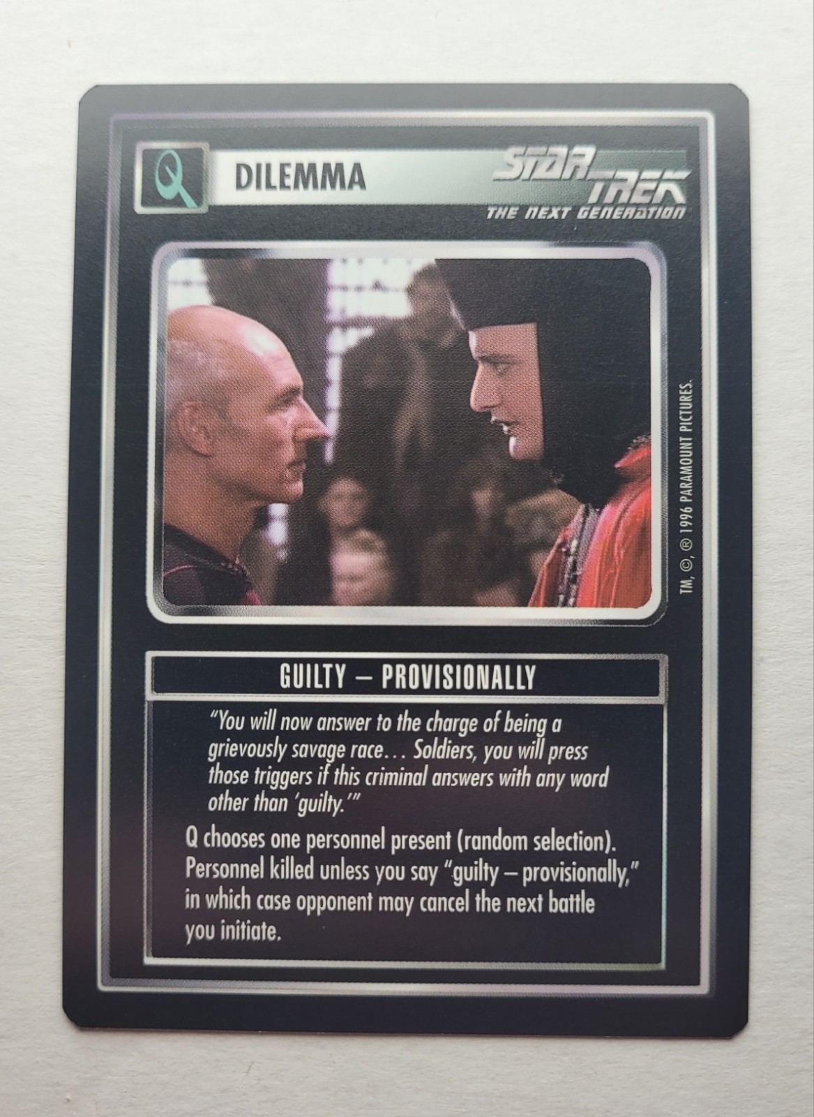 Star Trek CCG: COLPEVOLE - PROVVIDENZA + BONUS |Non comune | RISPARMIA FINO AL 25% | 1E Q Cont