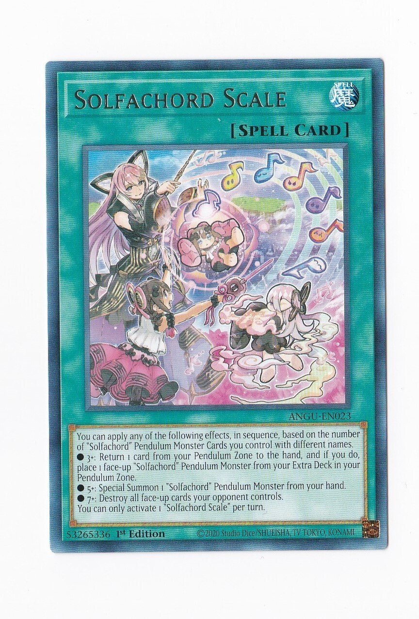 Konami YuGiOh 2020! 1ª Edizione - Scala Solfachord ANGU-EN023