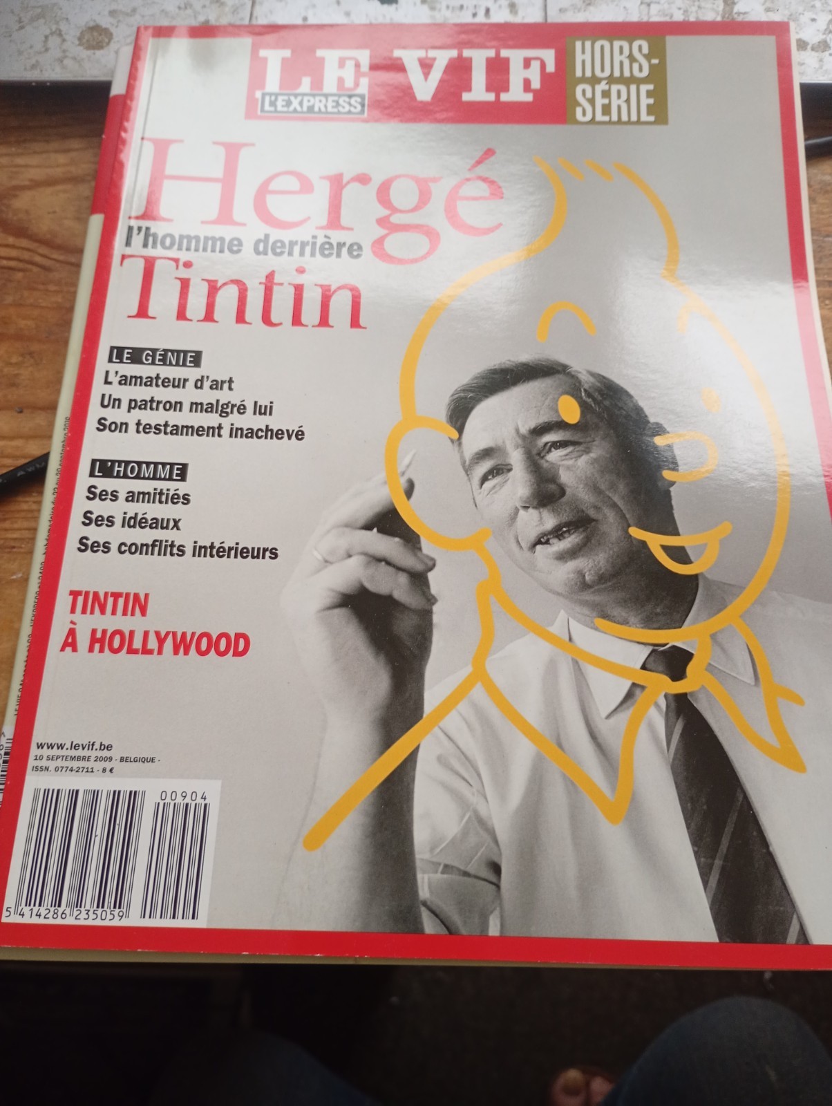 HERGE l'homme derrière TINTIN LE VIF 2009