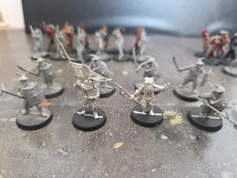 Lot orientaux / easterlings guerriers capitaine étendard mesbg lord of the rings