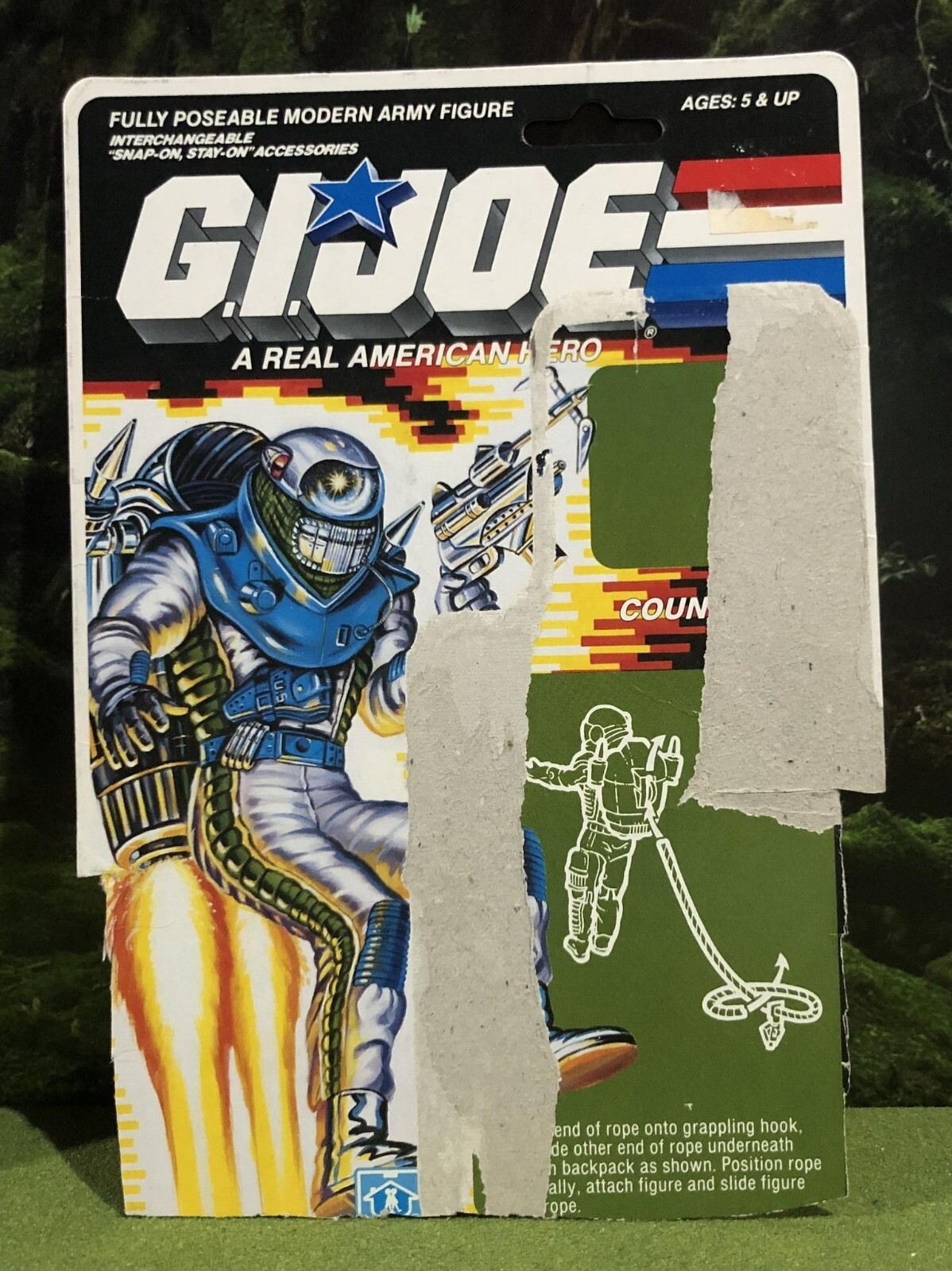 G.I. 1989 vintage Joe COUNTDOWN v1 scheda file back GI 89 G.I.Joe GIJoe ARAH