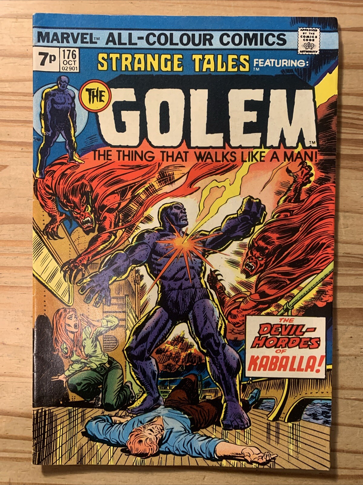 Strange Tales The Golem #176 FN/VFN Romita cover 1974
