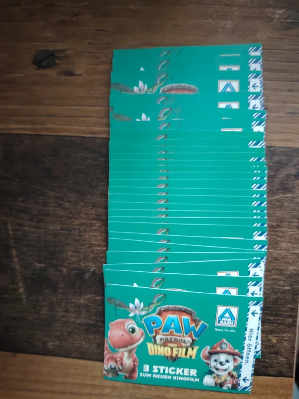 PAW Patrol Der Dino Film Sticker – 26 ungeöffnete Packungen – ALDI