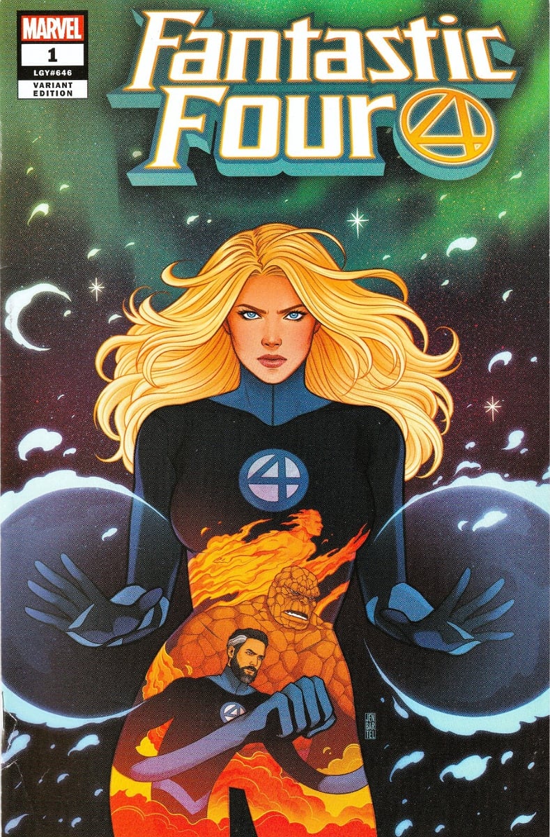FANTASTIC FOUR #1 (2018) JEN BARTEL 'COMICS PRO' VARIANTE ESCLUSIVA ~ NON LETTO NM