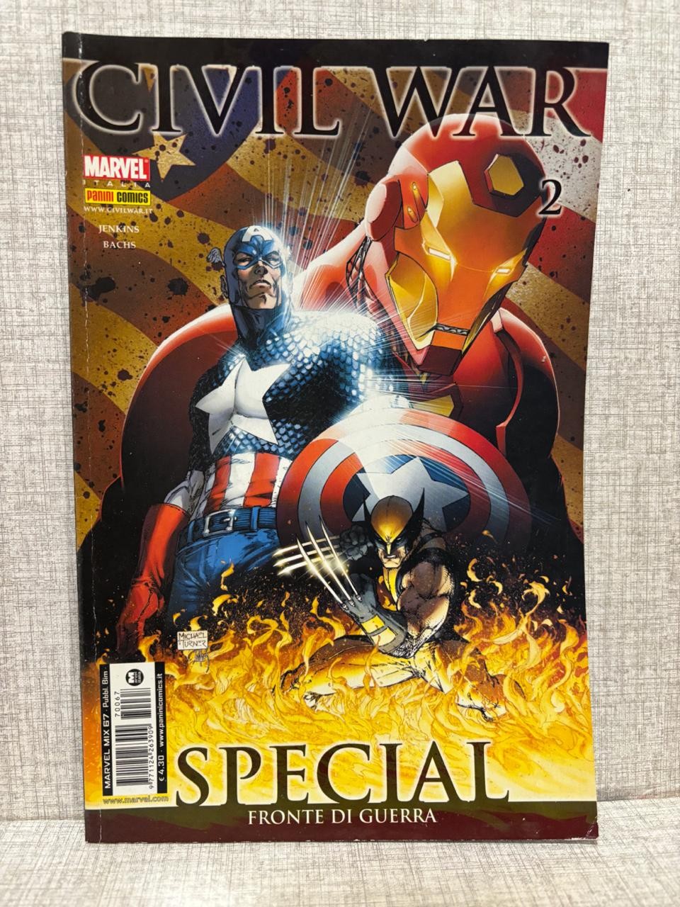 panini comics CIVIL WAR n.2 fronte di guerra fumetto