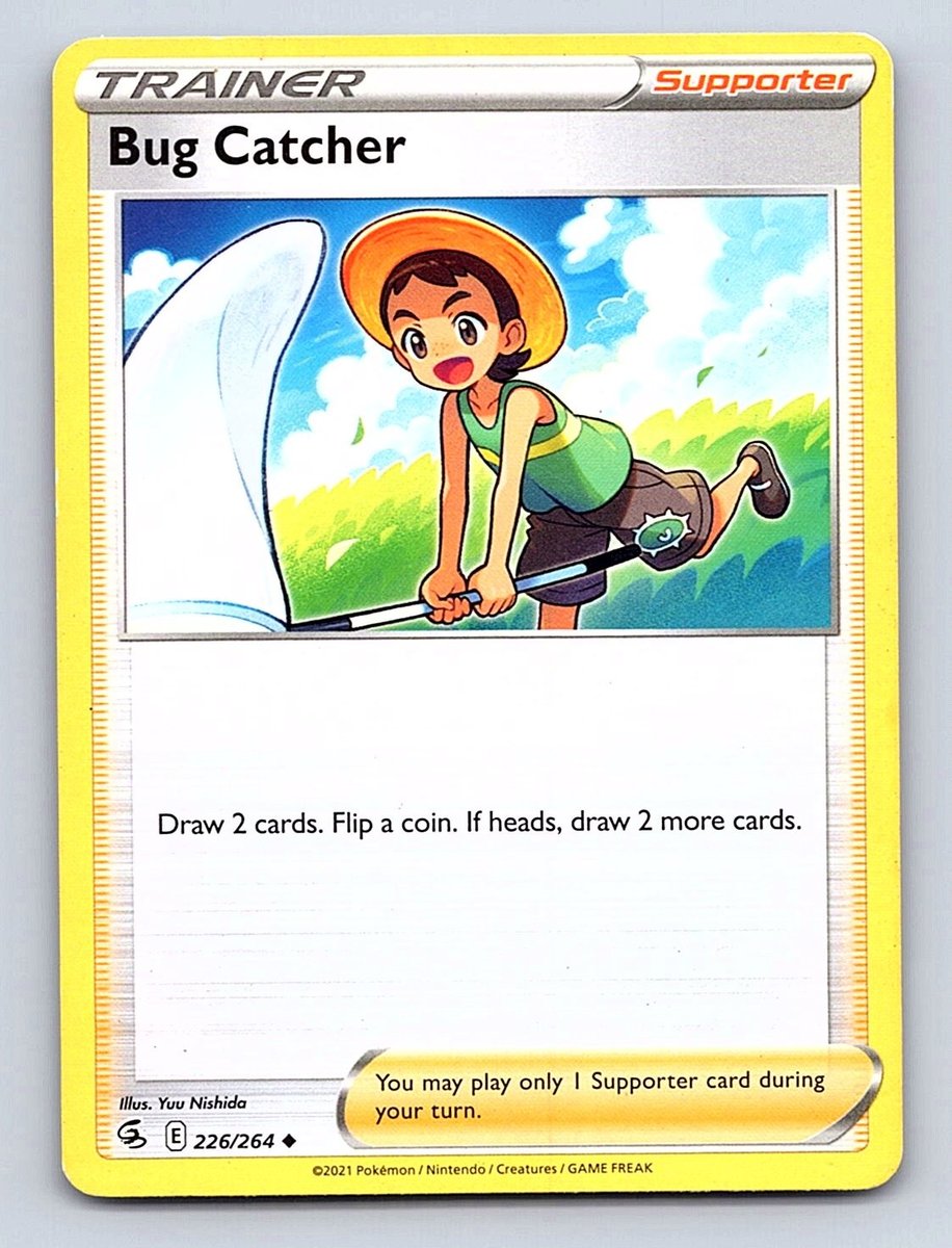 Bug Catcher 226/264 Non Comune Fusion Strike Pokemon leggermente giocato