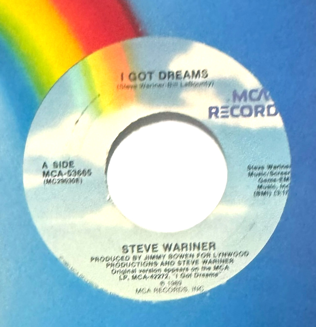 STEVE WARINER * 45 * I Got Dreams / The Loser Wins * UNPLAYED MINT * Vinyl * NOS