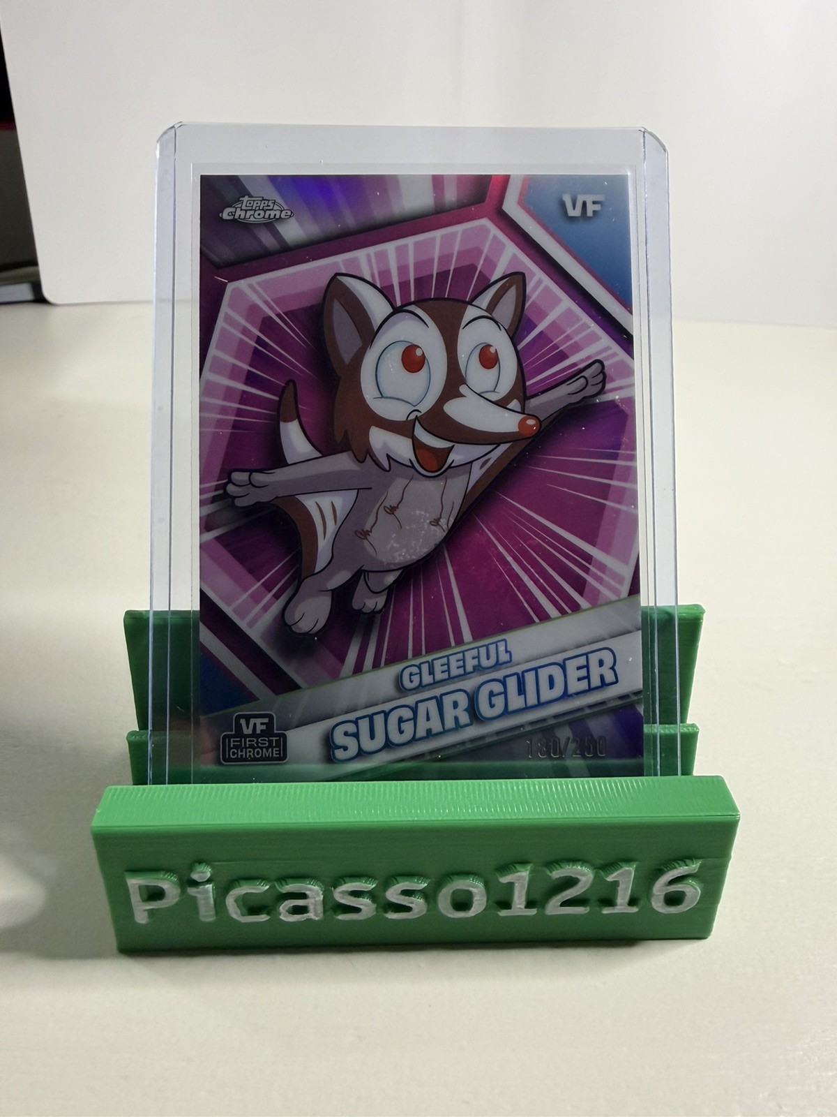 2026 TOPPS CHROME VEEFRIENDS PINK REFRACTOR 180/250 FIRST GLEEFUL SUGAR GLIDER